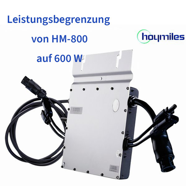 Hoymiles Wechselrichter drosseln / Leistung begrenzen (800W auf 600W)